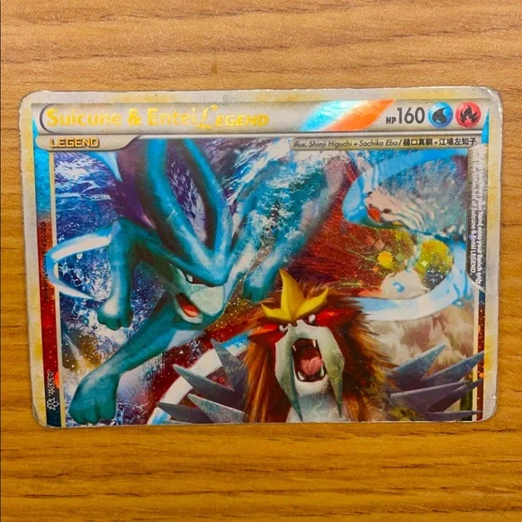 ポケモンカードゲーム PCG - Suicune & Entei LEGEND L2 1ED Pokemon Card Suicune & Entei legend 2 Sheets Set Upper and